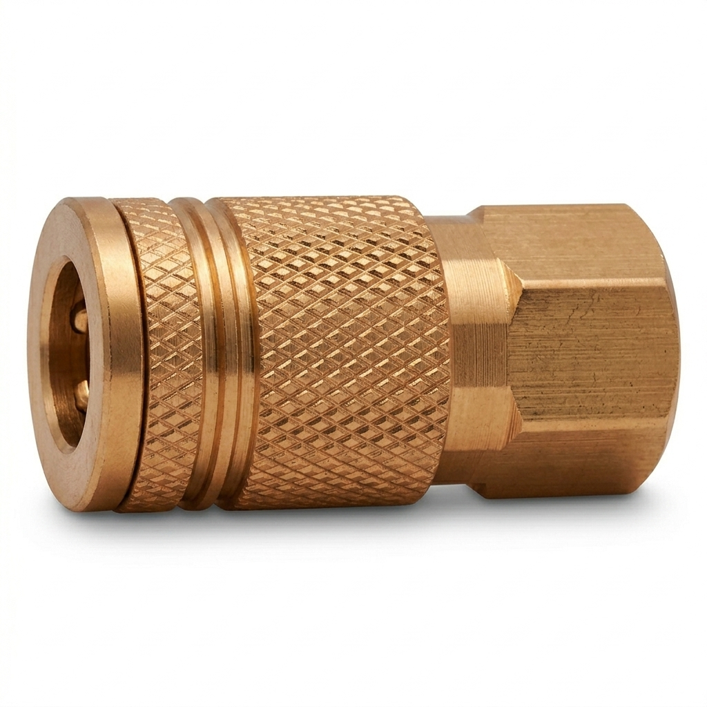 1/4" Industrial Quick Disconnect Coupler x 1/4" Female Pipe NPT - Brass
