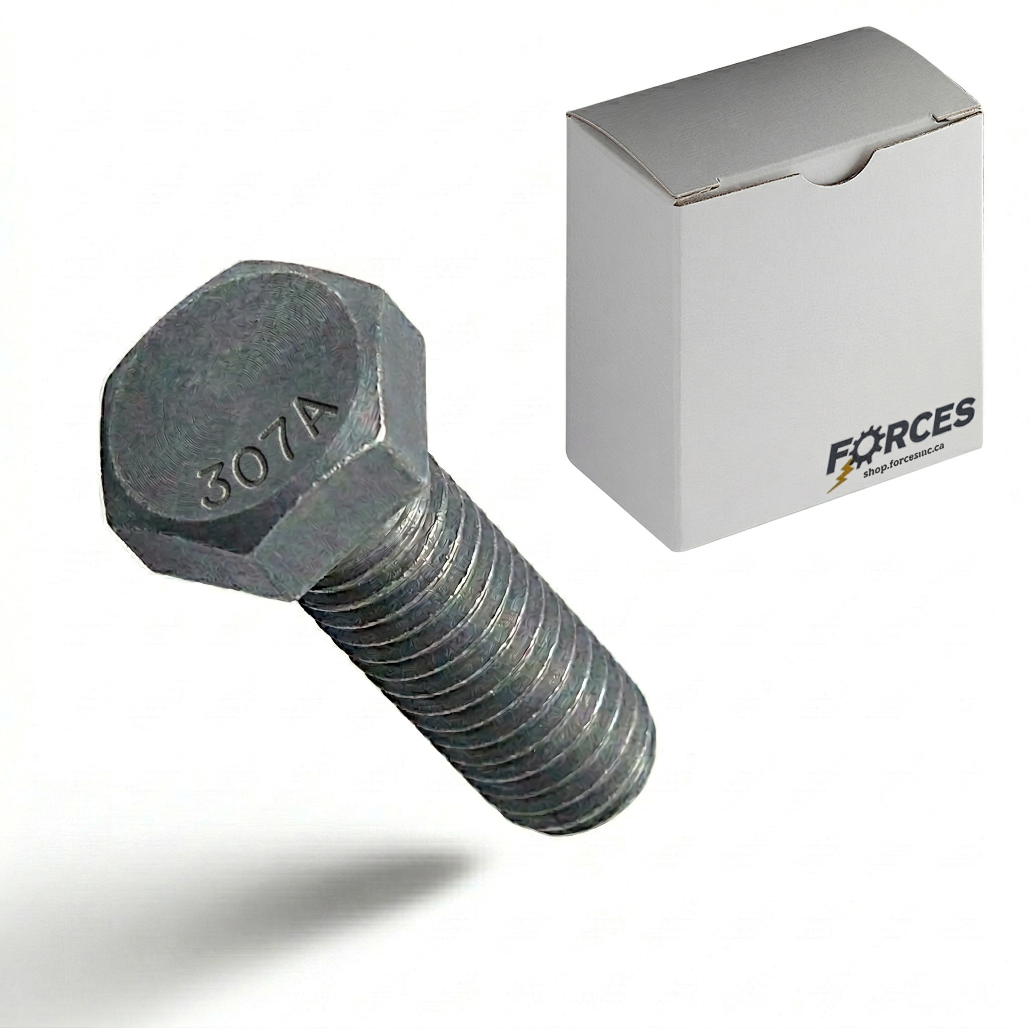 Hex Head Bolt 5/16"-18 x 3/4" Full thread - Plain Steel A307 Grade A