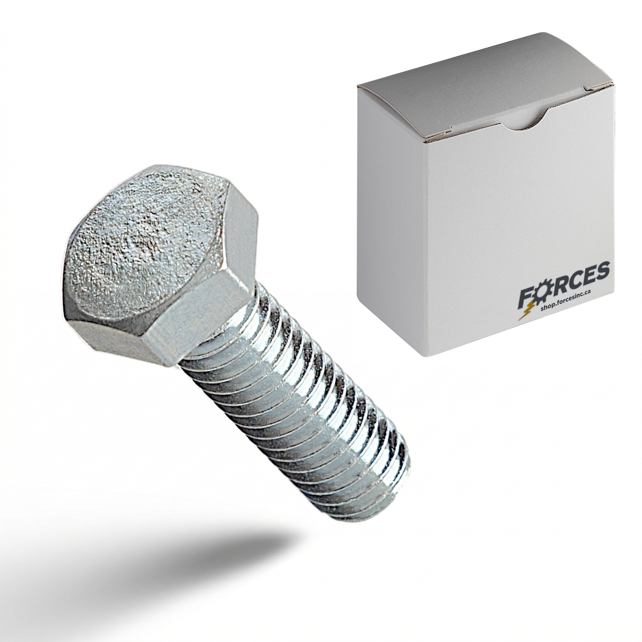Hex Head Bolt 1/4"-20 x 1/2" Full thread - Zinc Plated Grade 2