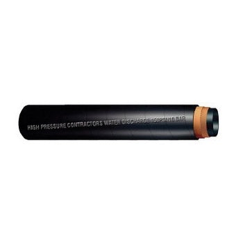 High Pressure Contractor Water Discharge Hose 150 PSI - Black Rubber