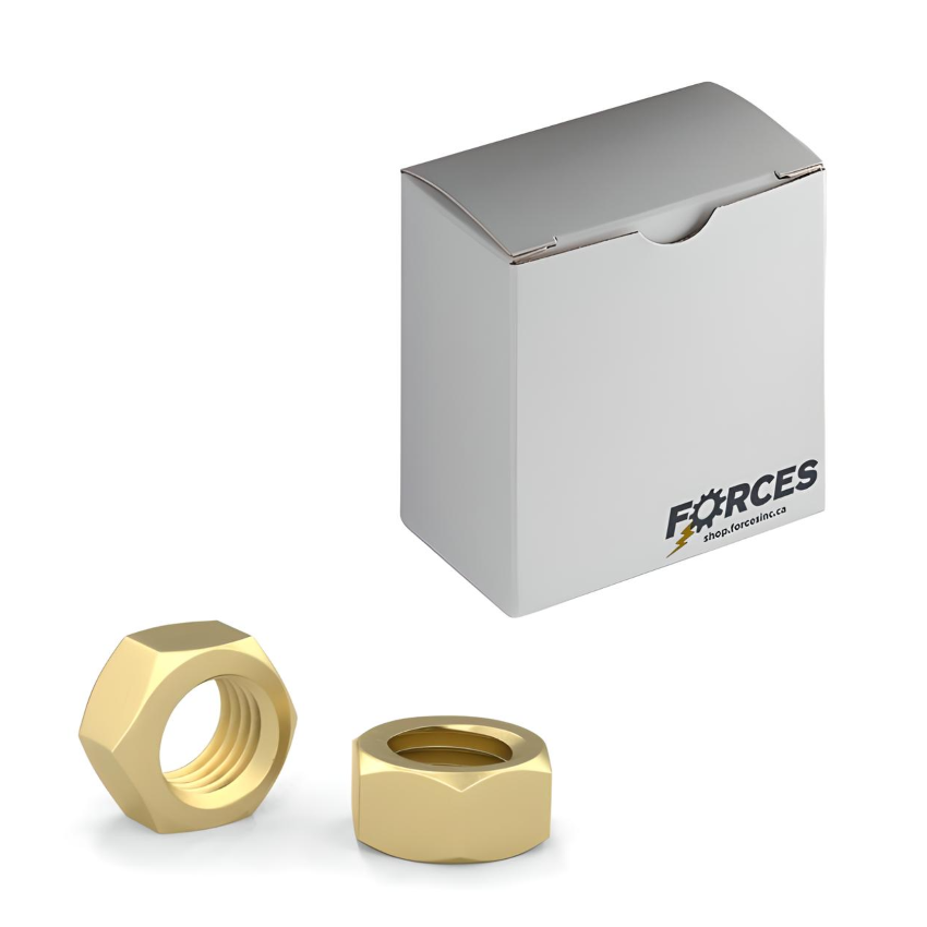 3/8"-16 Heavy Hex Nut - Brass