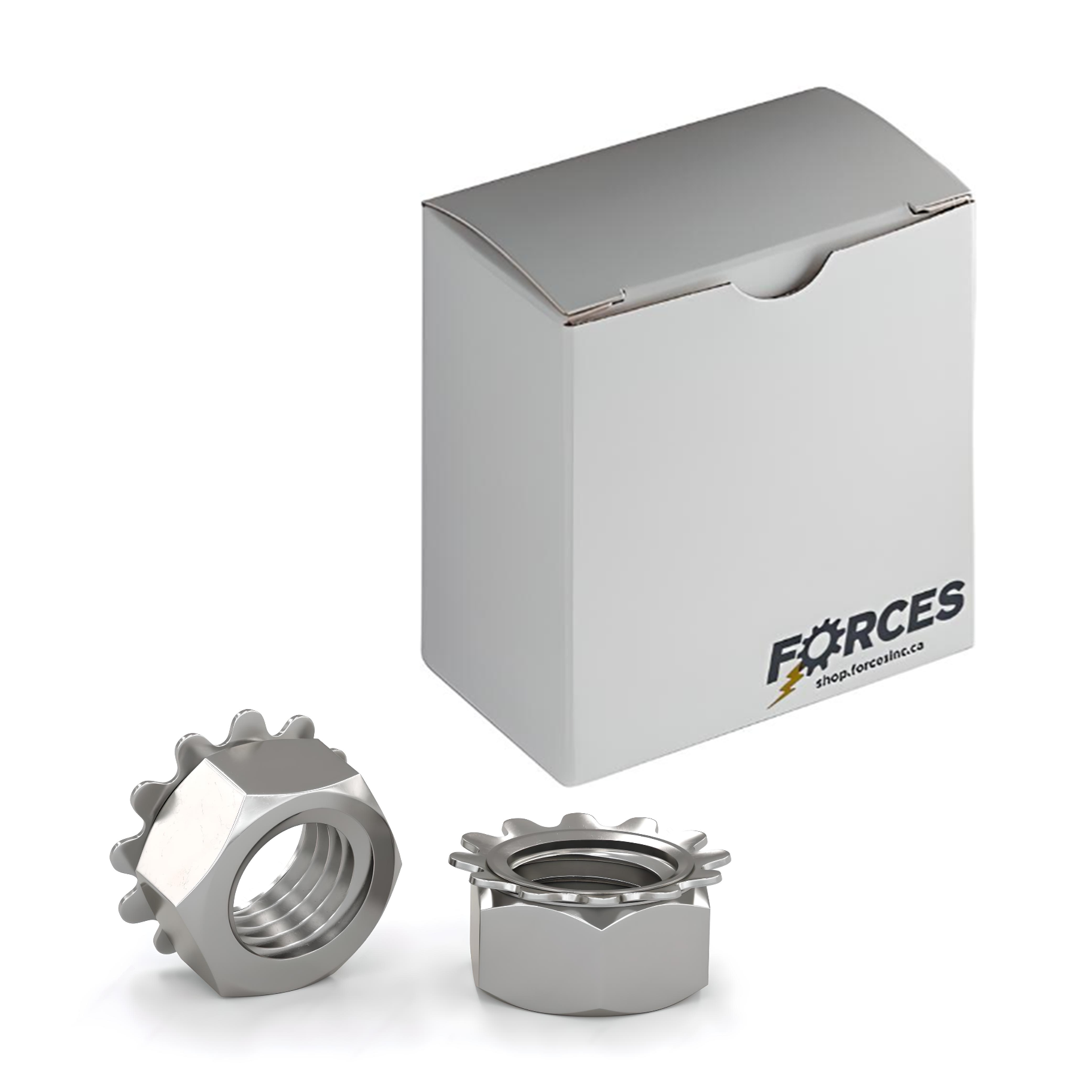 M3-0.5 Keps Nut (K-LOCK) - Stainless Steel A2(18-8)