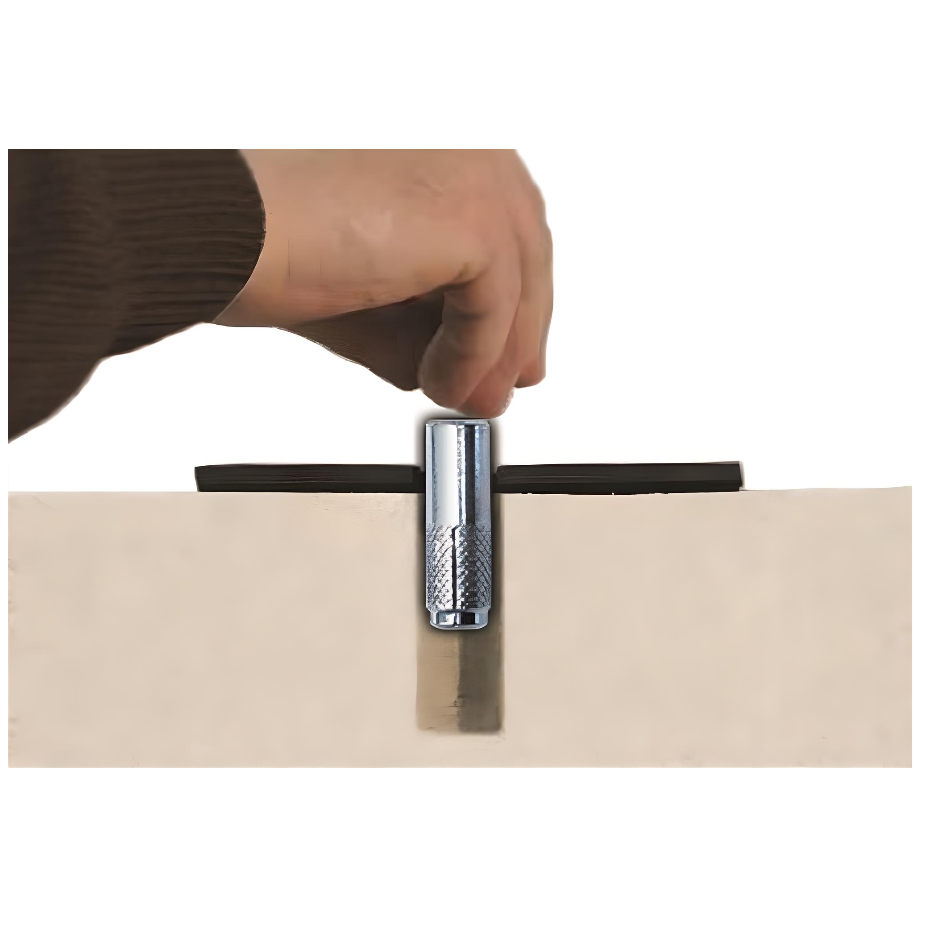 1/2" x 2" Knurled Drop-in Anchor - Stainless Steel 316