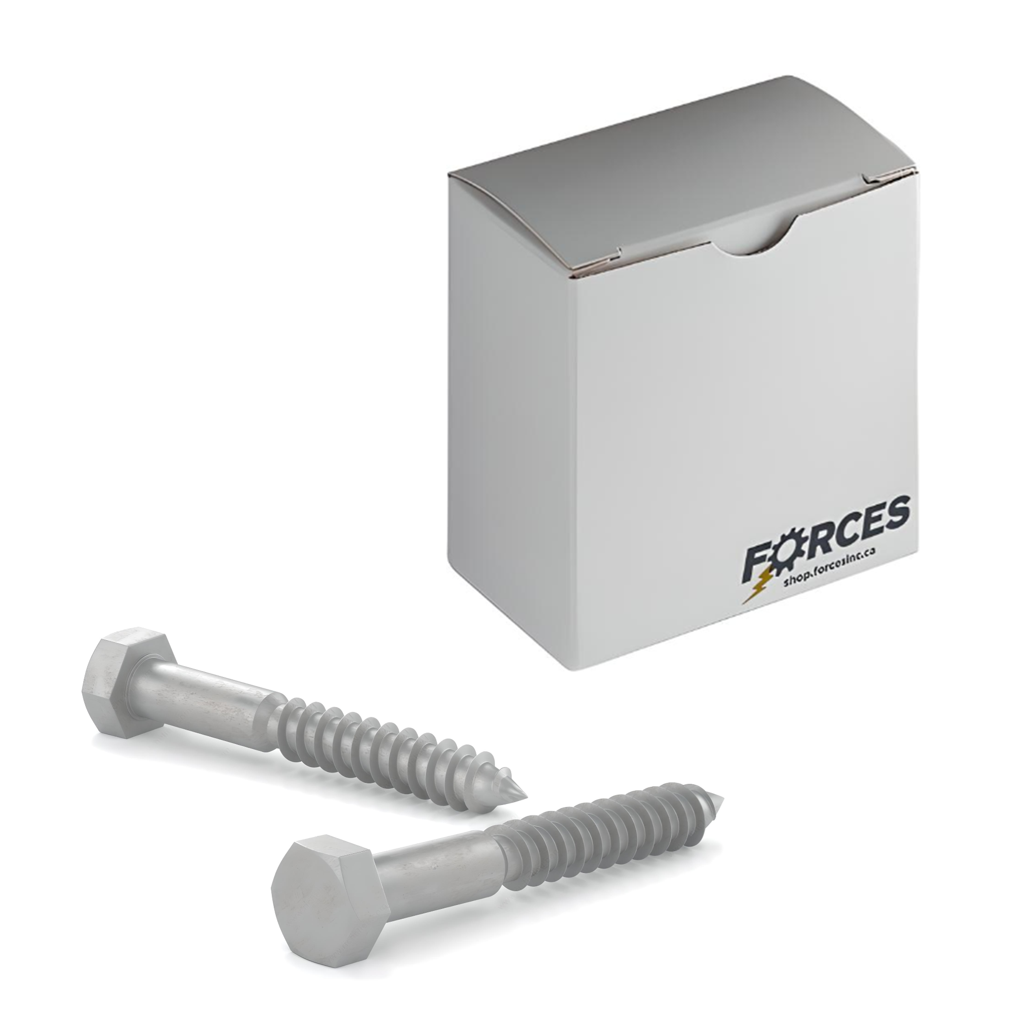 Hex Lag Screw 1/4"-10 x 1-3/4" - Hot-Dip Galvanized Steel ASTM A307