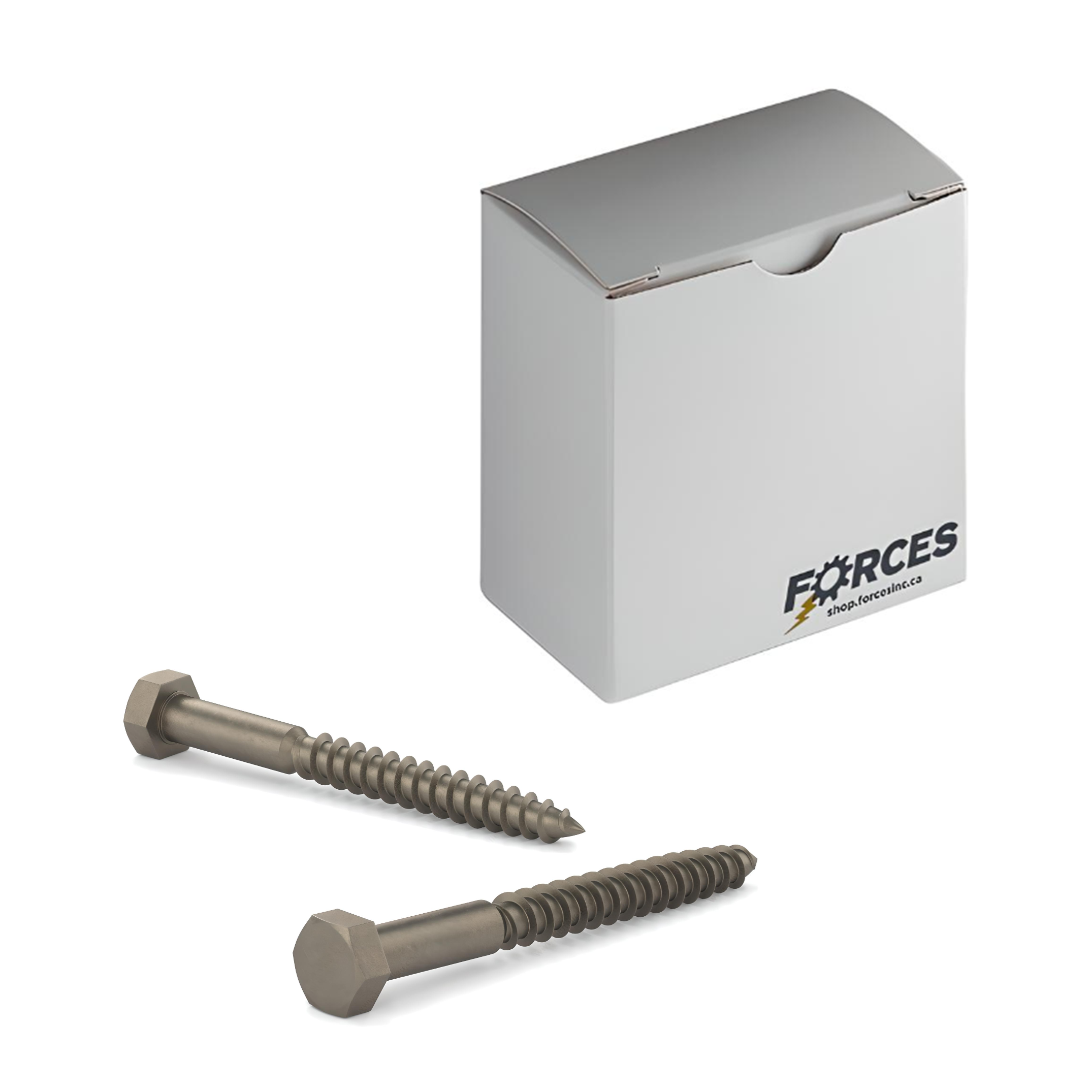 Hex Head Lag Screw 3/8"-7 x 8" - Plain Steel A307 Grade A