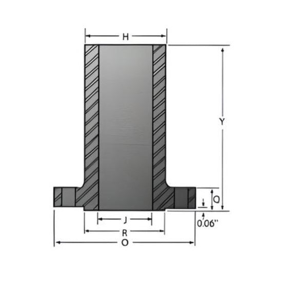 Long Weld Neck Flange Class #300 - SS 304/304L