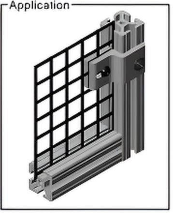 Mesh Panel Retainer for 15 Series Aluminum Extrusion