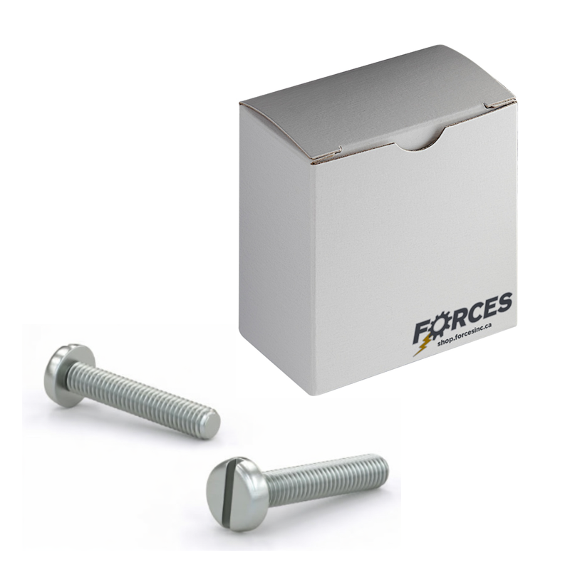 Machine Screw M5-0.80 x 8mm Slotted Pan Head - Zinc Plated 4.8