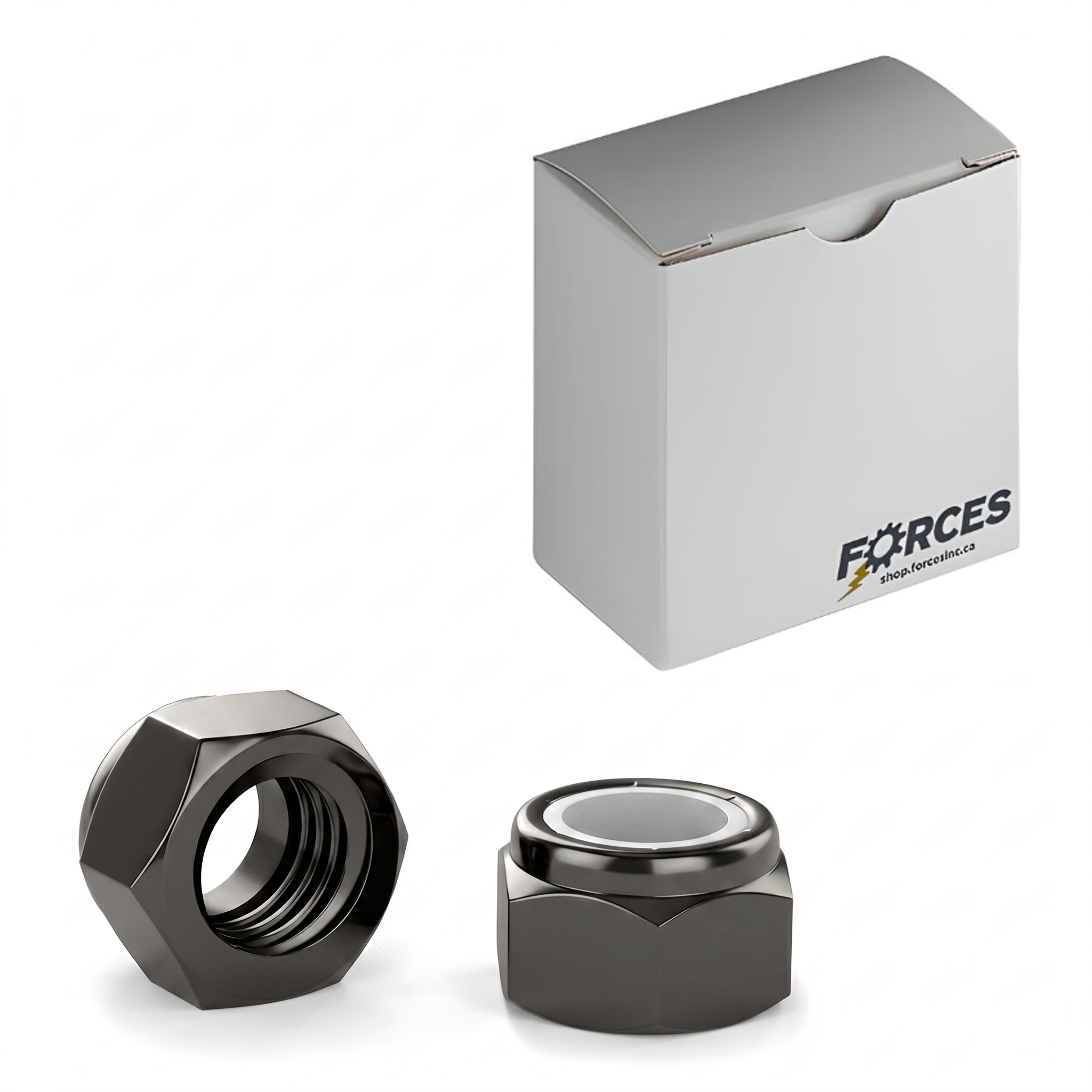 Hex Nylon Insert Locknuts (NM/NE) Series 3/8"-16 - Phosphate & Oil Grade C