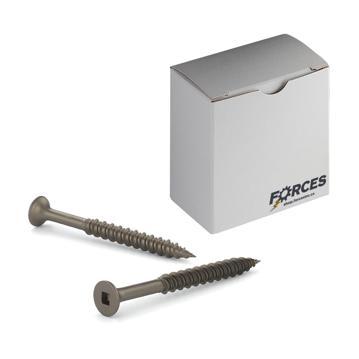 #8 x 1-1/4" Flooring Screws Plain Steel Hi-Low Thread