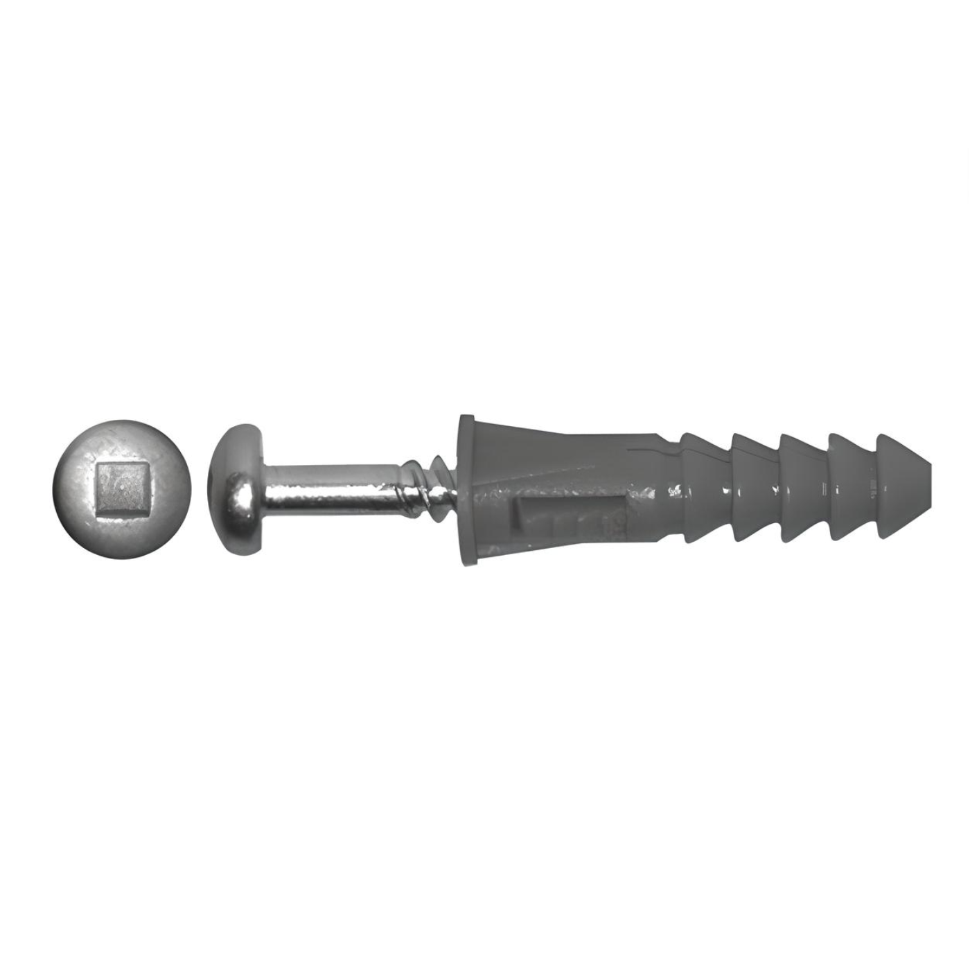 5/16" x 1-1/2" Plastic Screw Anchor - Polyethylene Green