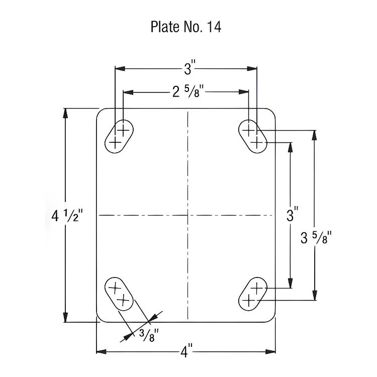 ElastiSoft Gray Caster 4" x 2" Swivel 300 lbs Delrin® Bearing P21X Series