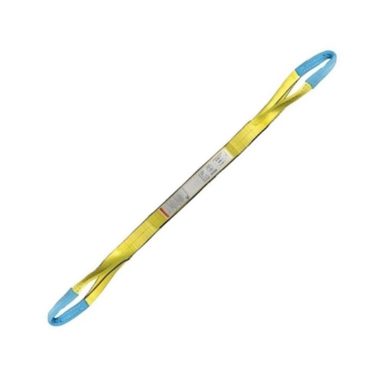 2" Web Sling (6200Lbs) 2-Ply Type 3 - Yellow Polyester