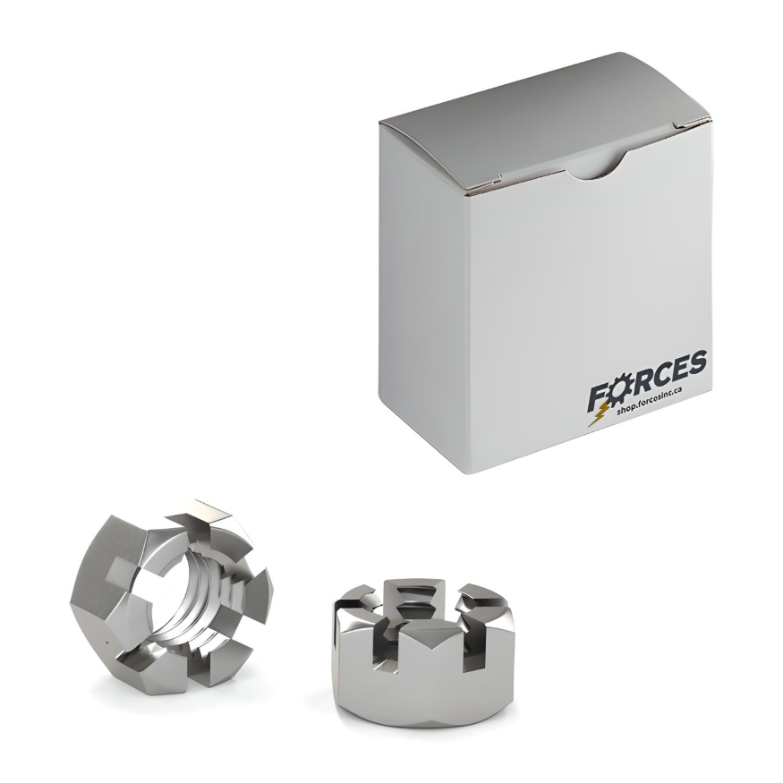 3/4"-10 Slotted Hex Nut - Stainless Steel 18-8