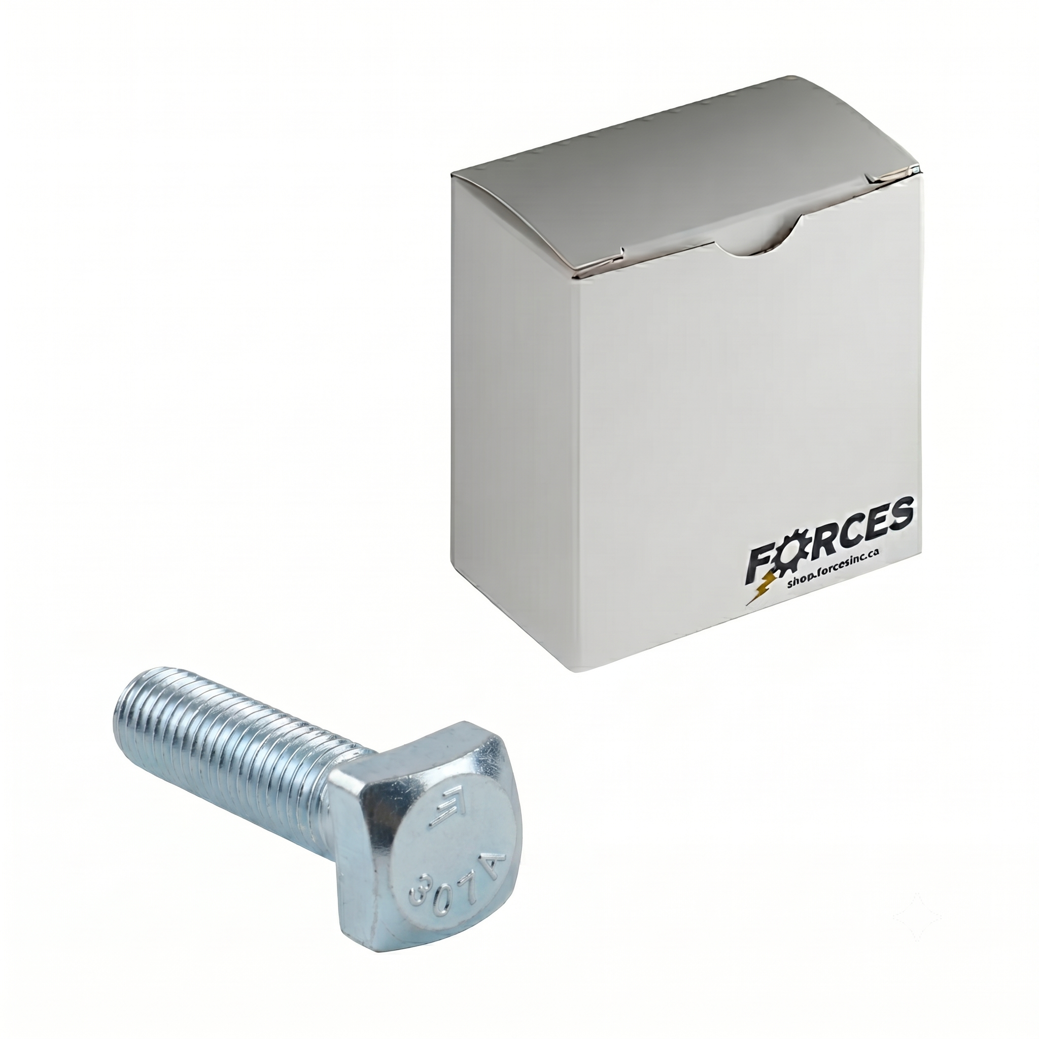 Square Head Bolt 5/16"-18 x 3/4" Full Thread - Zinc Plated A307 Grade A