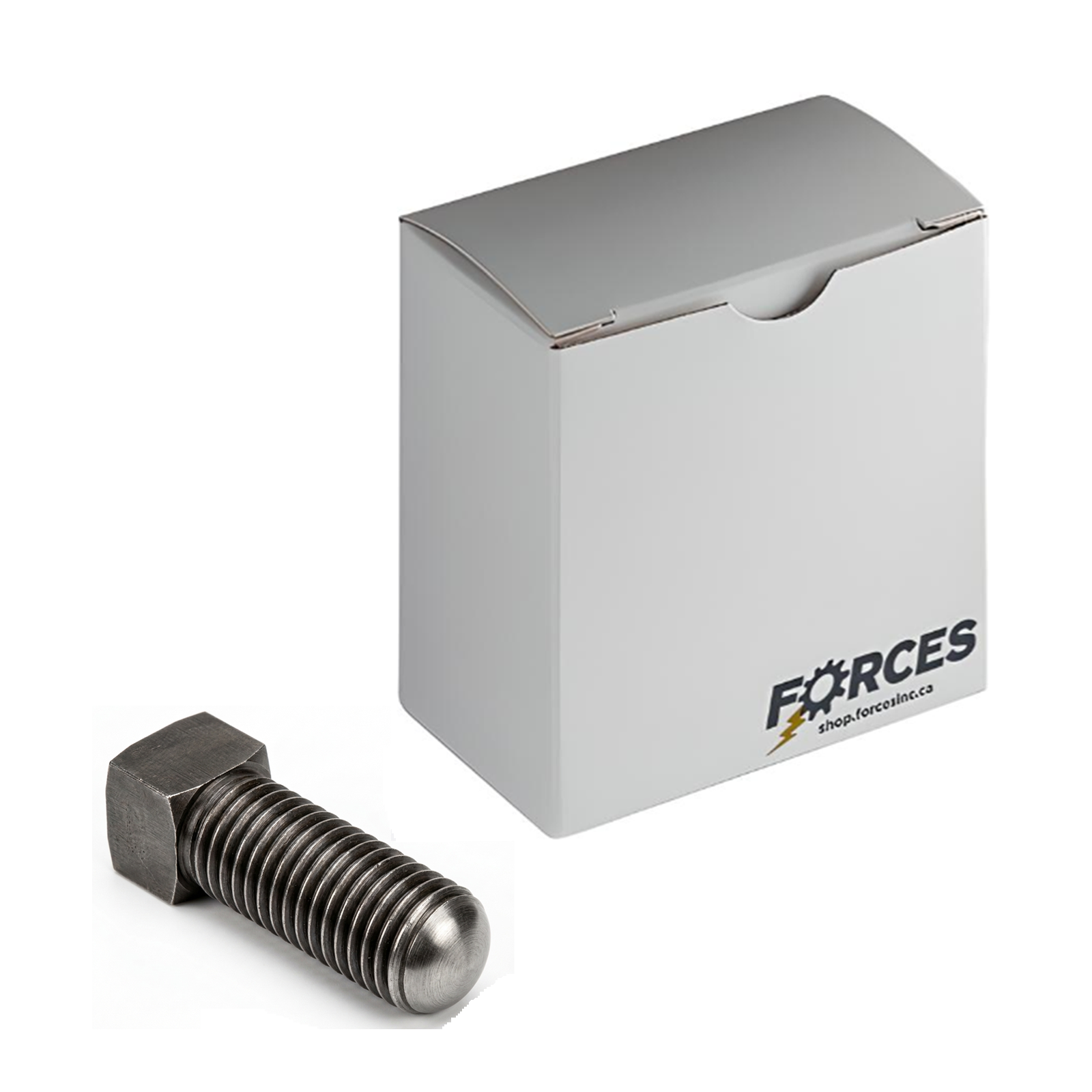 Oval Point Square Head Set Screw 1/2"-13 x 3" - Plain Steel