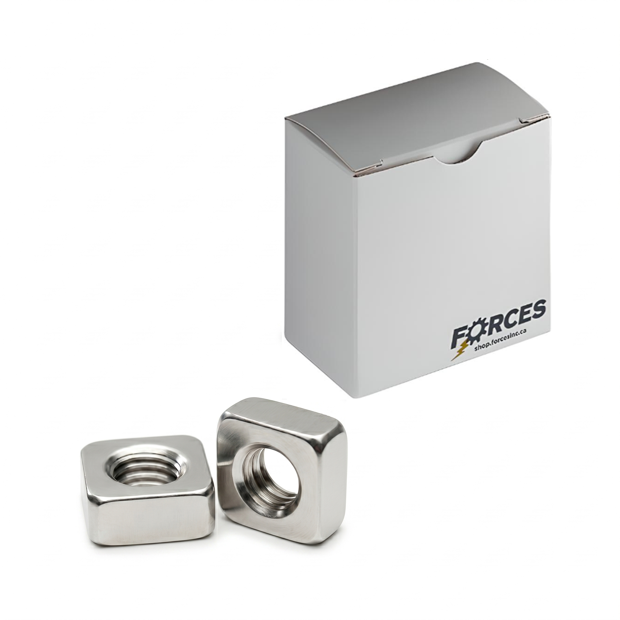 Square Nut #4-40 - Stainless Steel 18-8