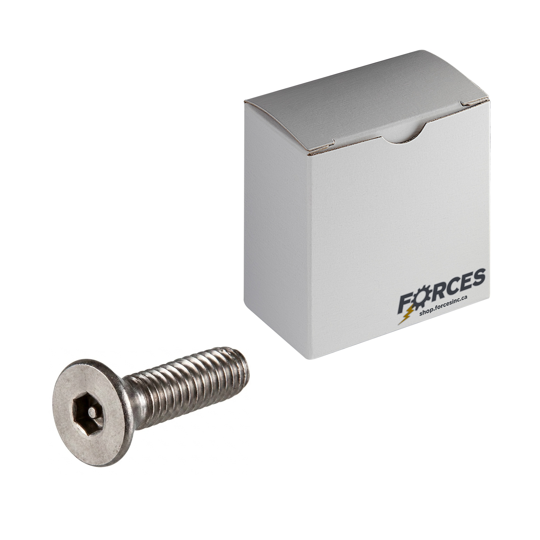 Tamper Resistant Flat Head Socket Cap Screw 3/8"-16 x 3/4" Full thread - Stainless Steel 18-8