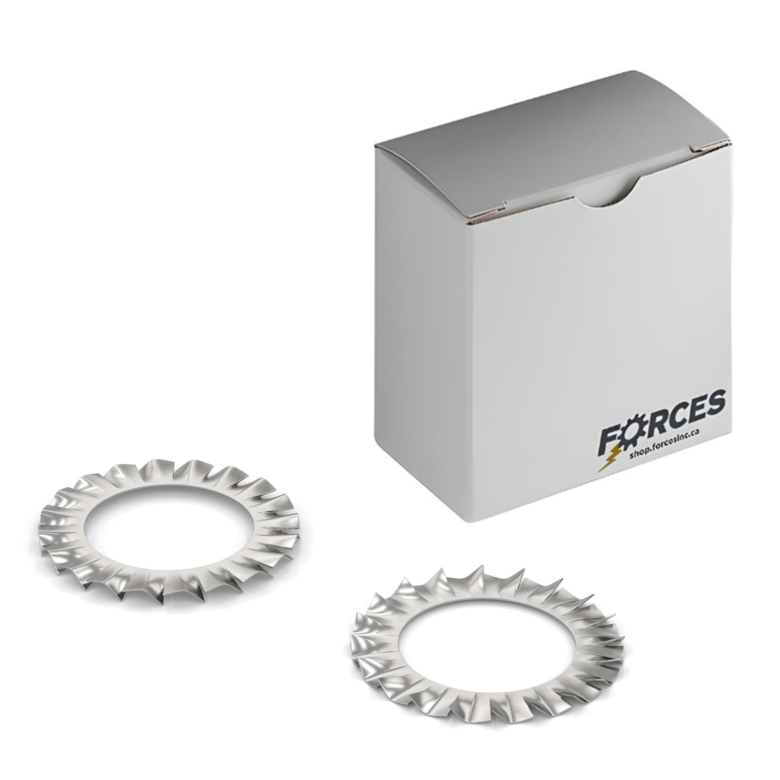 DIN 6798A External Tooth Serrated Lock Washer M12 - Stainless Steel A2 (18-8)