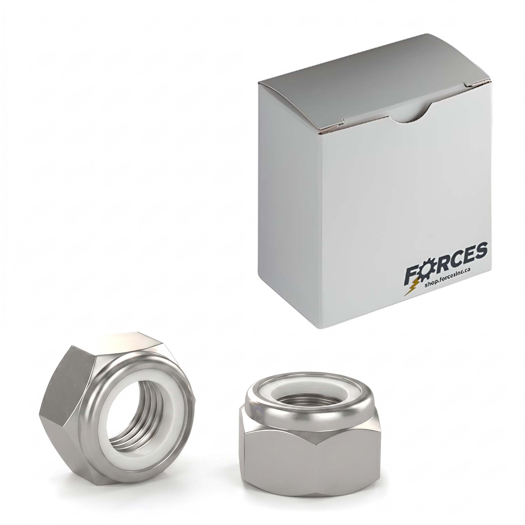 Heavy Hex Nylon Insert Locknuts (NU) Series 1"-8 - Stainless Steel 18-8