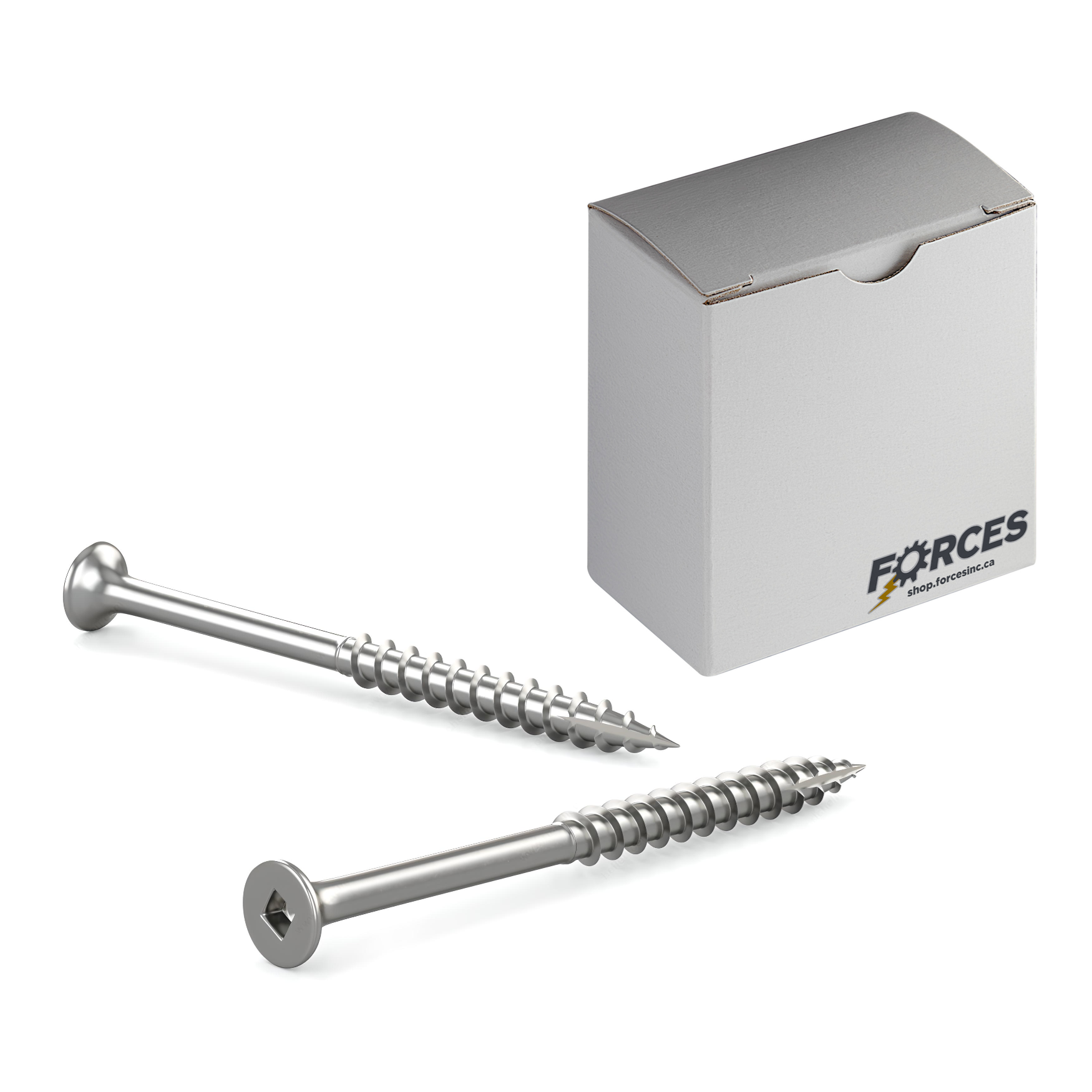 #10 x 4" Deck Screws Flat Head Stainless Steel 18-8