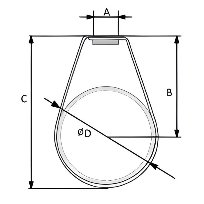 Swivel Band Hanger - Stainless Steel 304