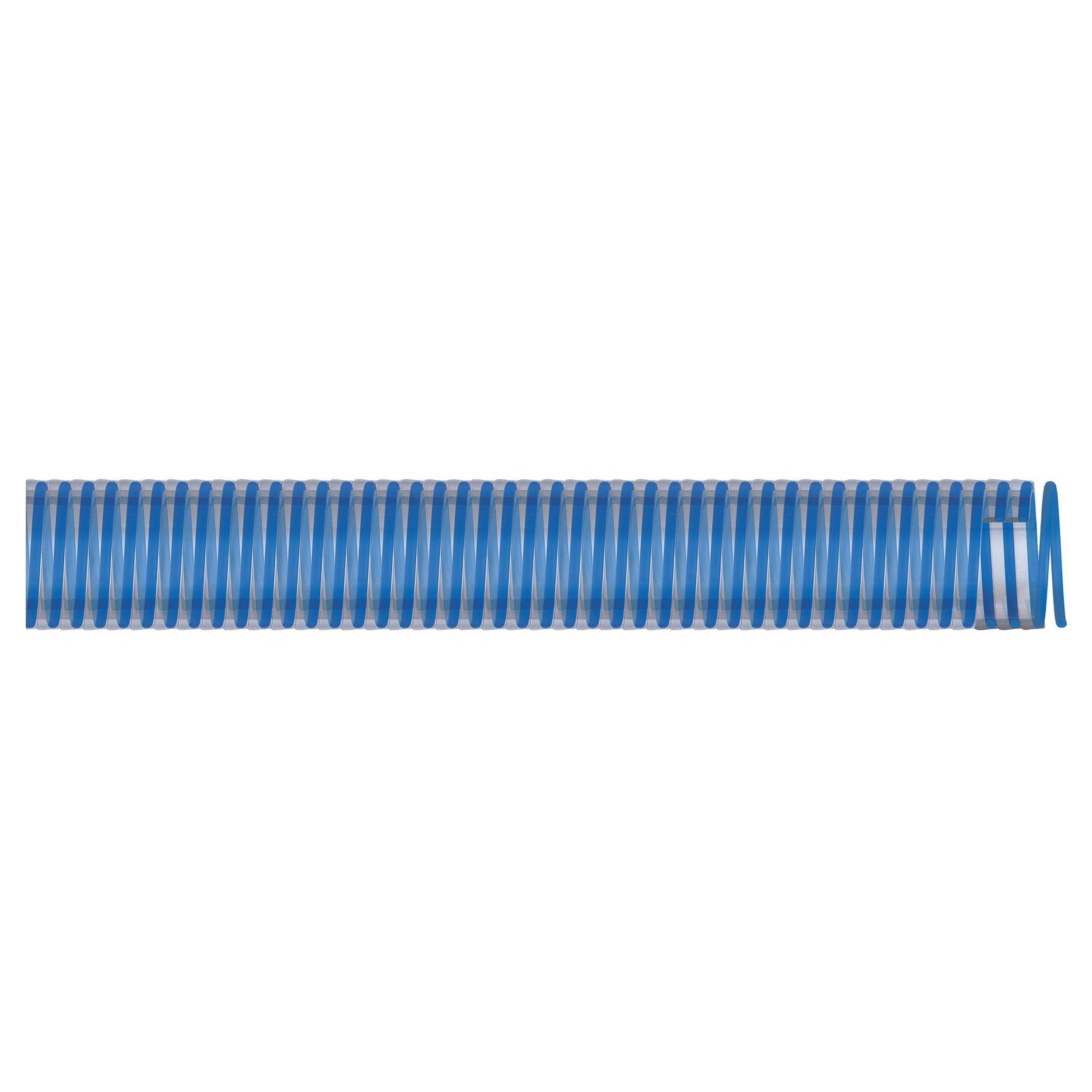 Saturn Water Suction Hose 3/4" I.D. 50 PSI - Clear/Blue PVC