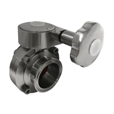 Tri-Clamp Butterfly Valve W/ Micrometric Handle - SS 316