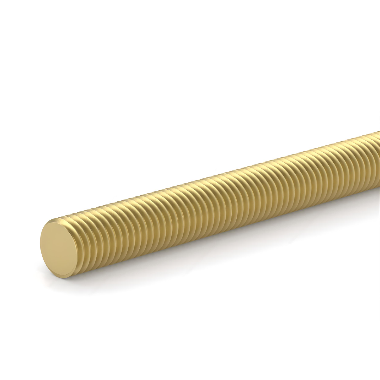 5/8"-11 x 36" Threaded Rod - Solid Brass