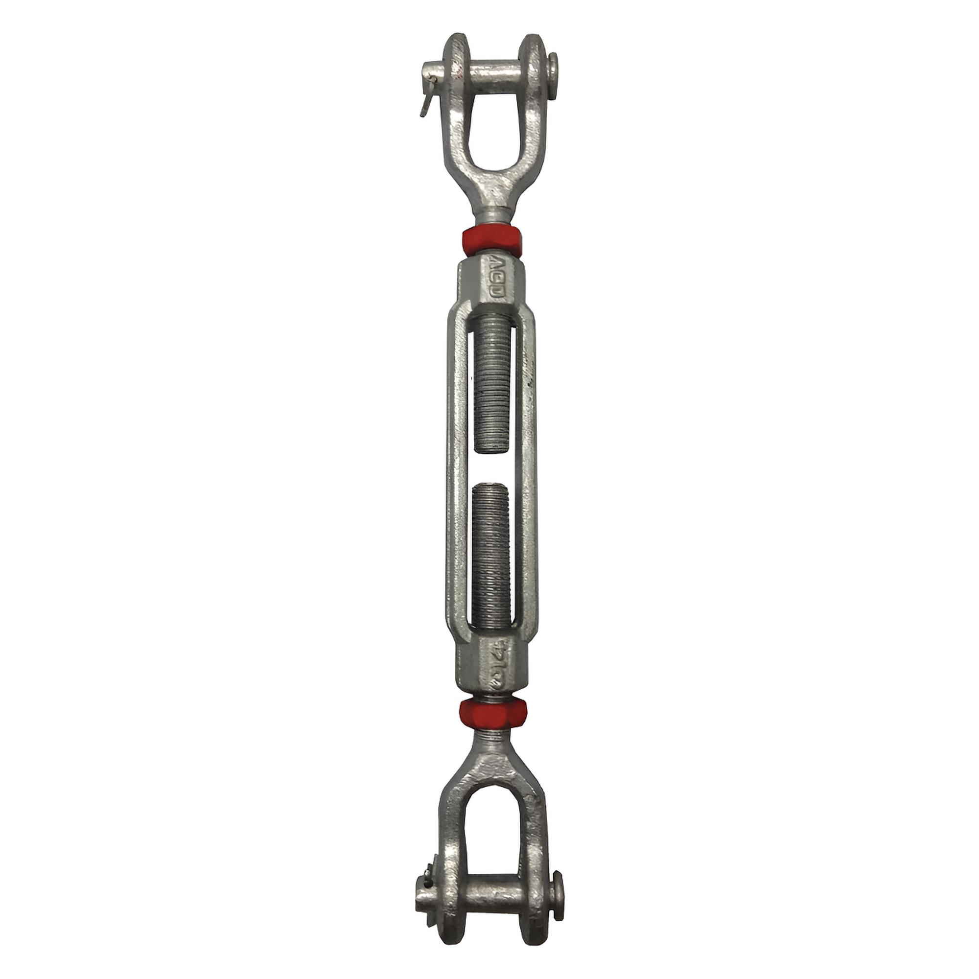 1/2 x 6" Vanguard® Jaw & Jaw Turnbuckle - Forged Carbon Steel