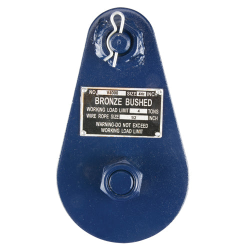 3" Vanguard® Snatch Block Tailboard 3/8" Rope (2 Tons)