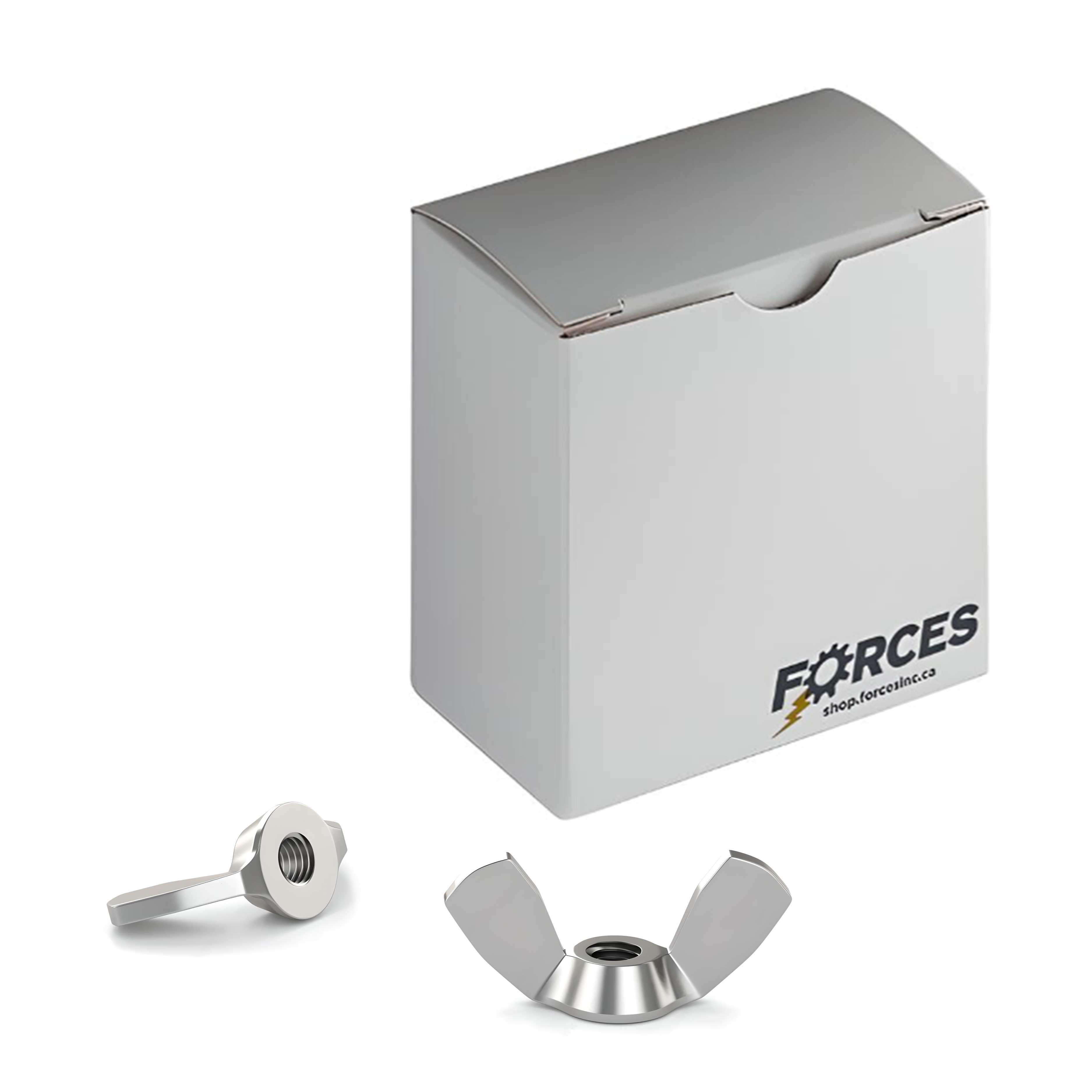 M6-1.0 Wing Nut DIN 315 - Stainless Steel A2 (18-8)