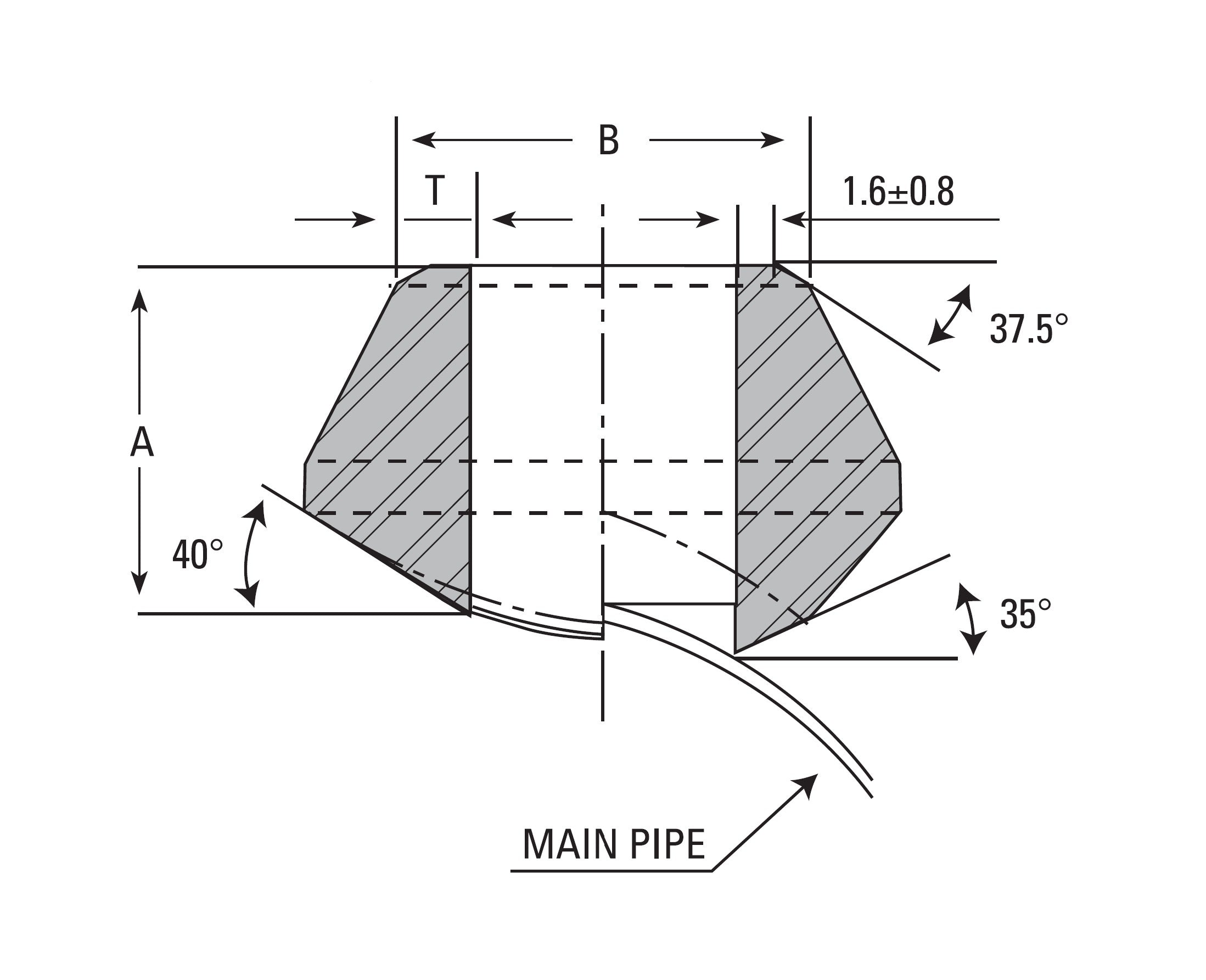 6" Weldolet (Buttweld Outlet) Sch 10S - SS 304/304L