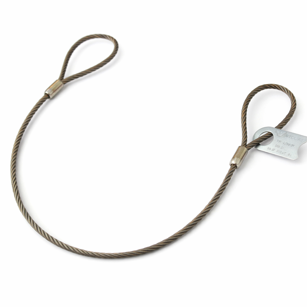 3/8" x 2ft Vanguard® Wire Rope Sling (2800 lbs) - Steel