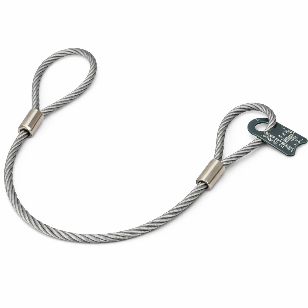 1/4" x 10ft Vanguard® Wire Rope Sling (1300 lbs) - Galvanized