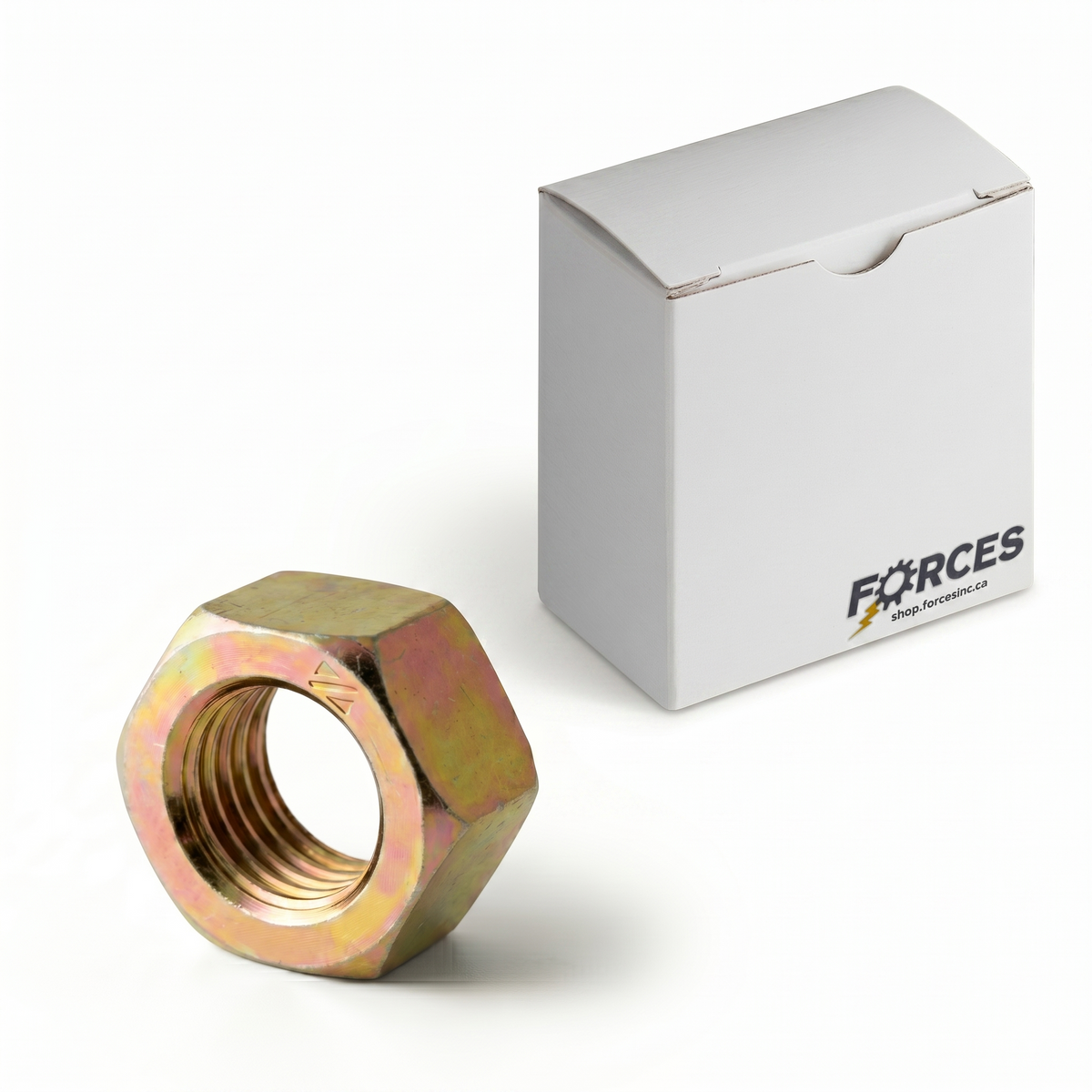 Hex Nut 1/4"-20 - Yellow Zinc Grade 2