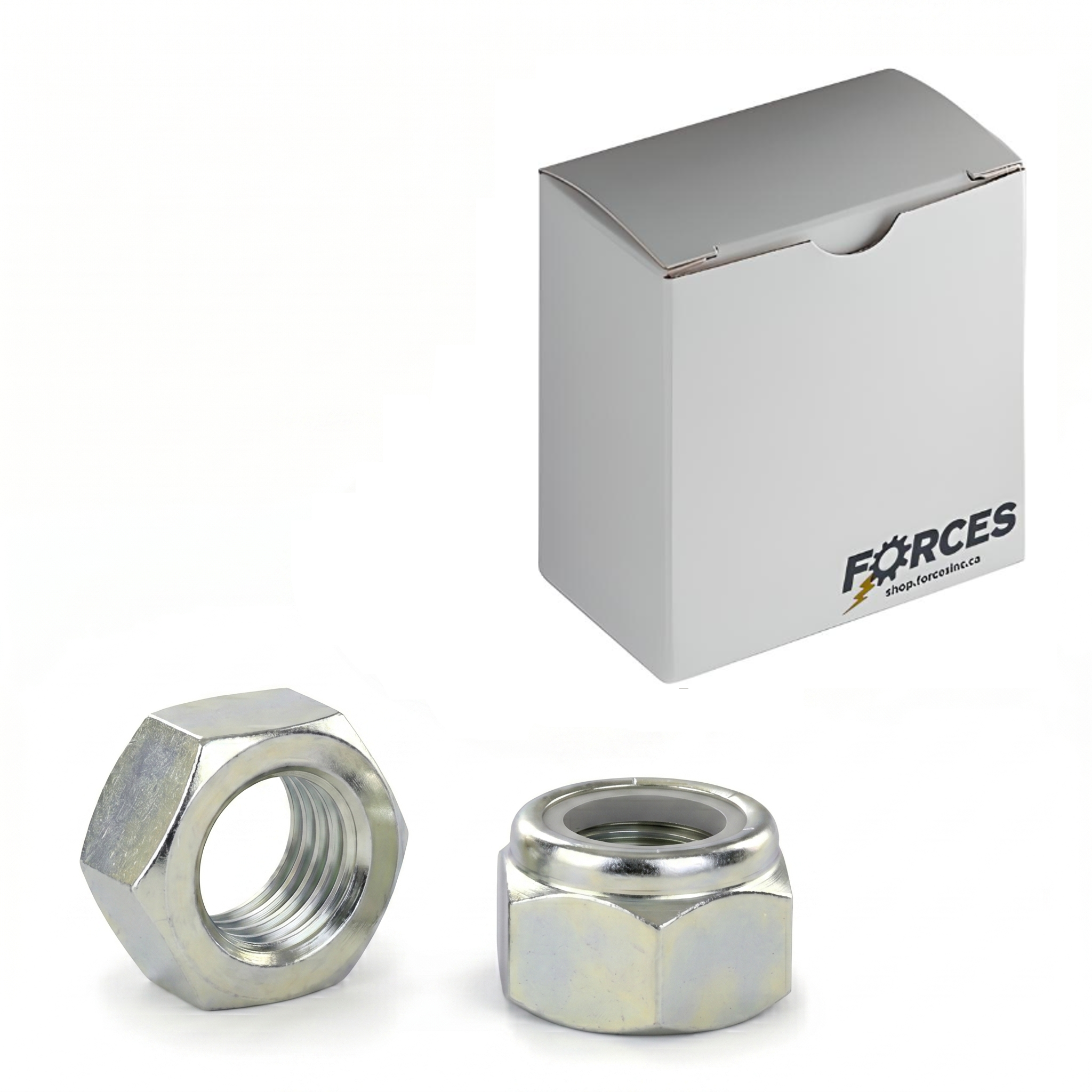 Hex Nylon Insert Locknuts (NM/NE) Series 5/8"-11 - Zinc Plated Grade A