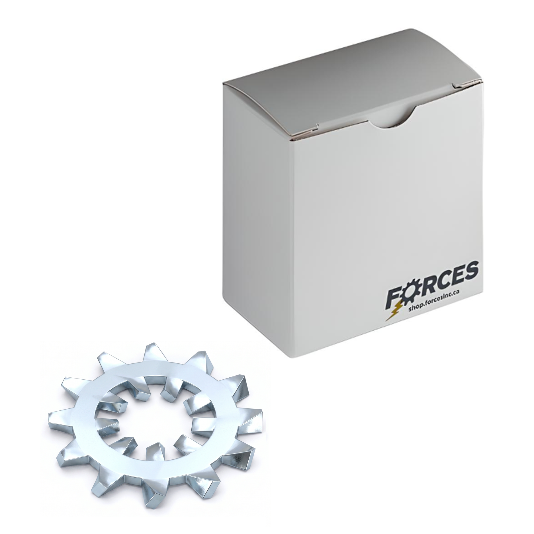 Internal/External Tooth Lock Washer 1/2" - Zinc Plated
