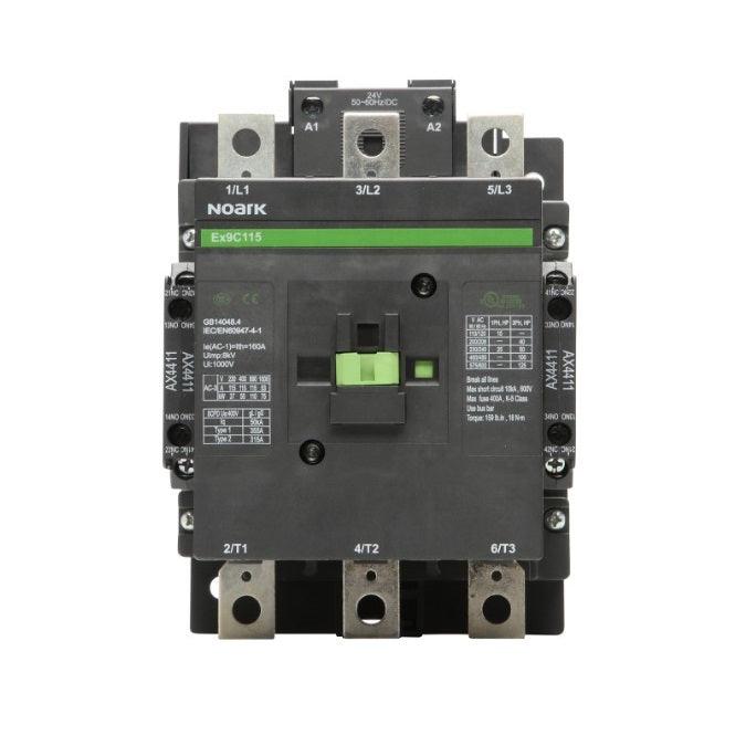 Contactor Non-Reversing (FVNR) 24Vac/dc 115A 3NO+2NO+2NC | Ex9C115E22B - Forces Inc