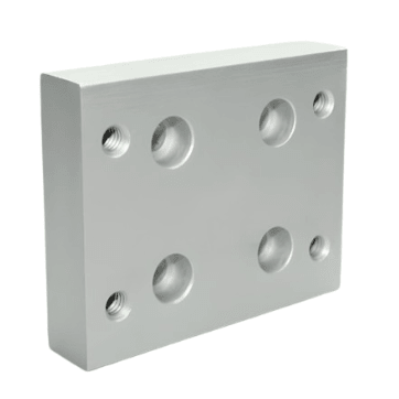Flange Mount Caster Base Plate | 15 Series T-Slot - Forces Inc