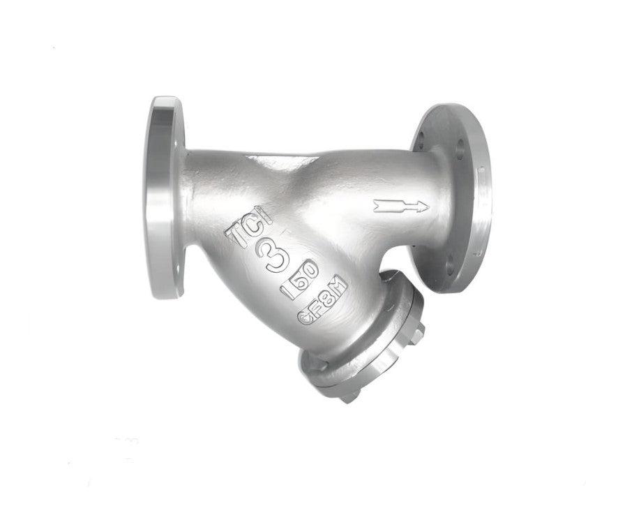 Flanged "Y"Strainer 1-1/2" Class 150 Stainless Steel 316 - Forces Inc