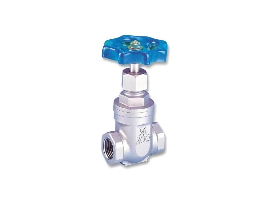 Gate Valve 1/2" NPT 200 WOG Stainless Steel 316 - Forces Inc