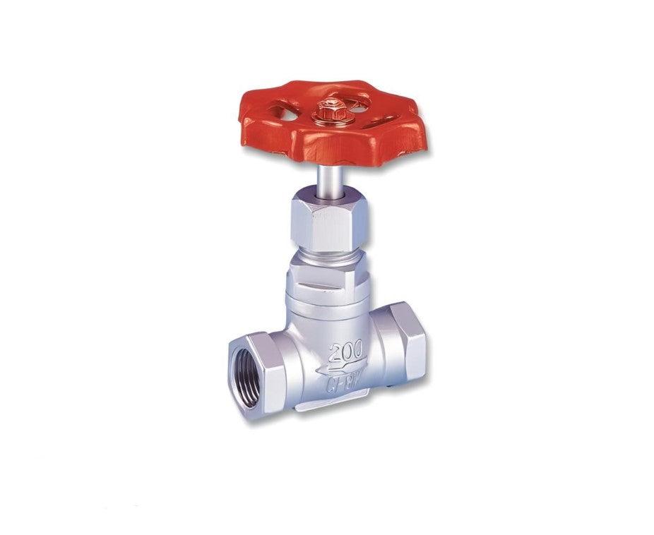 Globe Valve 1" NPT 200 WOG Stainless Steel 316 - Forces Inc