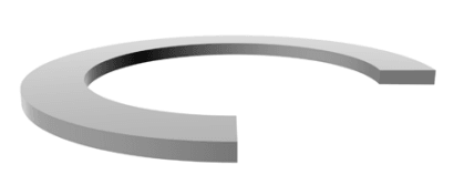 MS27595 Solid Backup Ring 4.500" x 4.875" x 0.073" - Teflon - Forces Inc