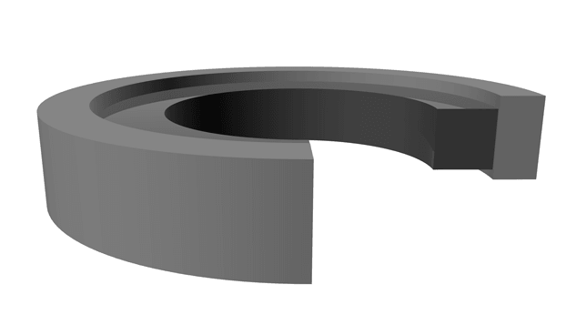 Piston Seal (169G) 5.500" x 4.750" x 0.367" - Glass Filled Teflon/Nitrile - Forces Inc