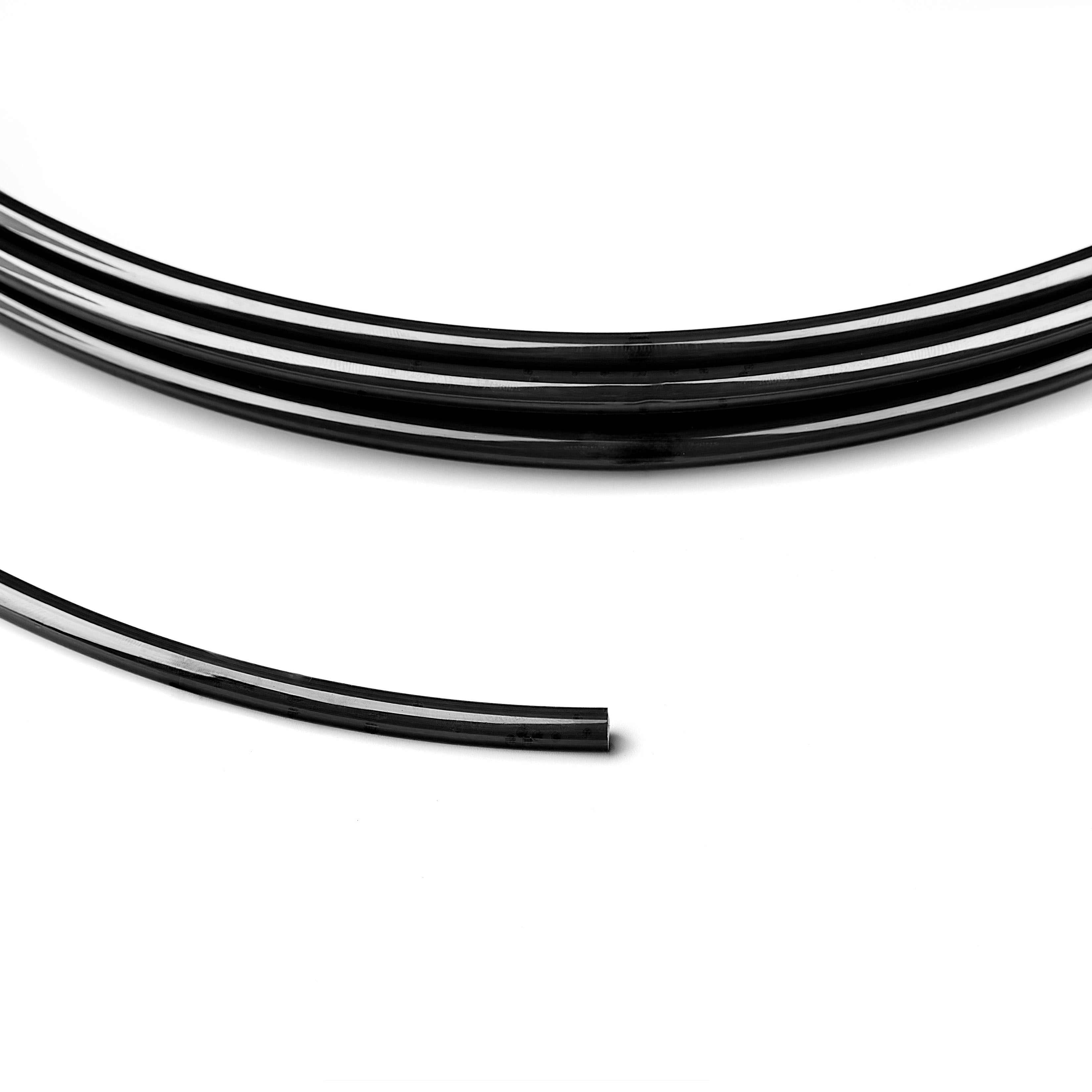 Pneumatic Air Tubing Black Polyurethane - 1ft