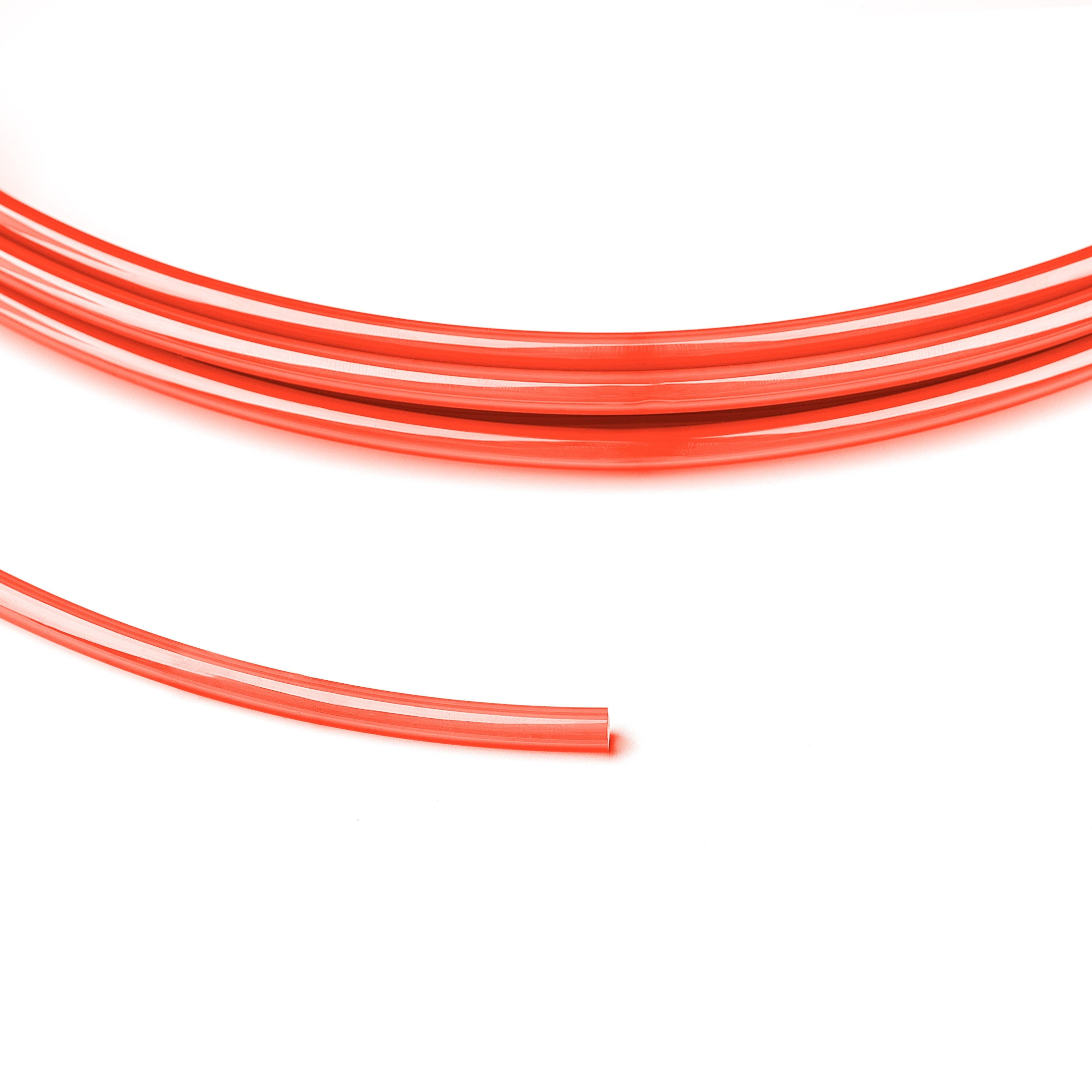 Pneumatic Air Tubing Red Polyurethane - 1ft