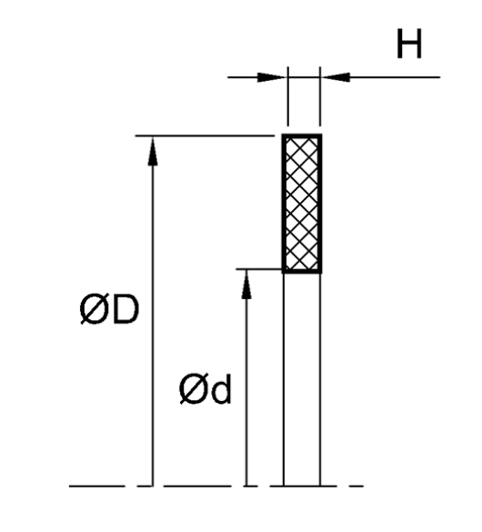 Split Backup Rings 100mm x 115mm x 3mm - Nylon - Forces Inc