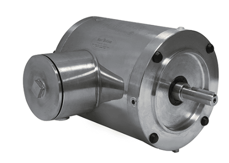 Stainless Steel Motor 1/2HP, 1200RPM, 575V, Frame 56C, TENV, Round Body | MPS-126RB - Forces Inc