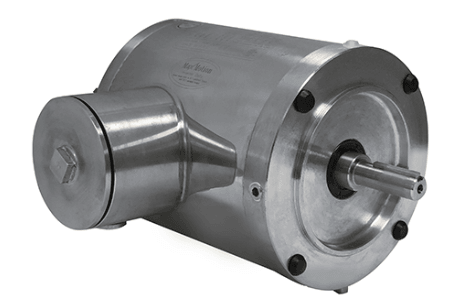 Stainless Steel Motor 1/2HP, 1800RPM, 575V, Frame 56C, TENV, Round Body | MPS-124RB - Forces Inc